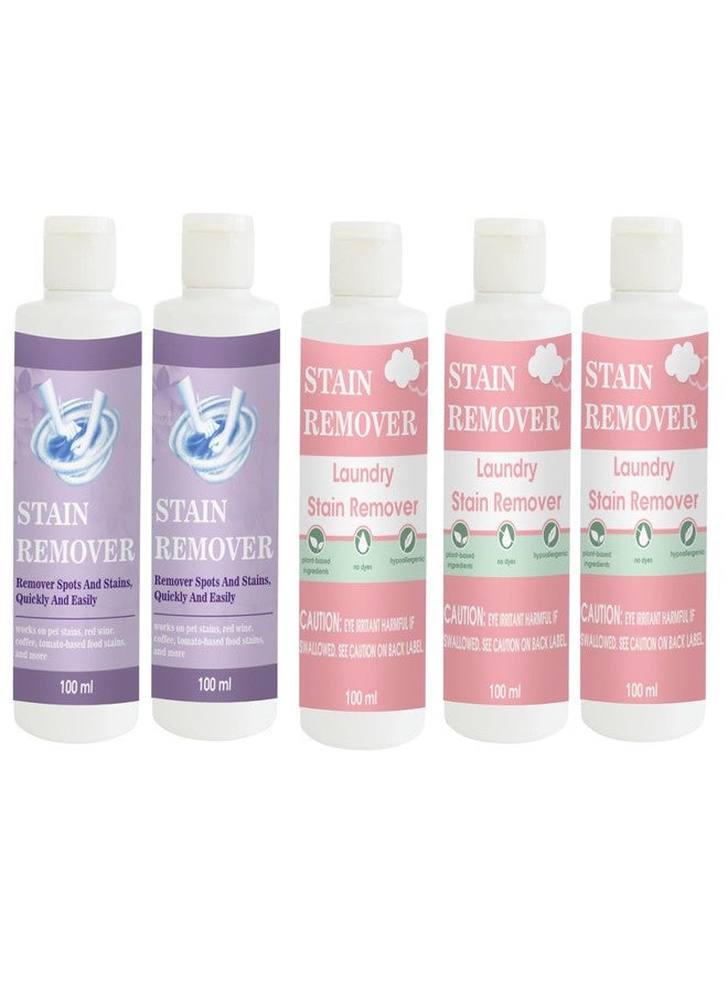 TOOVUS Stain Remover Combo Pack of Purple (Pack of 2), Pink (Pack of 2) and Pink Stain Remover | Multi-Surface Cleaning Solution for Clothes, Fabrics, Upholstery (100 g Each) - Image 1